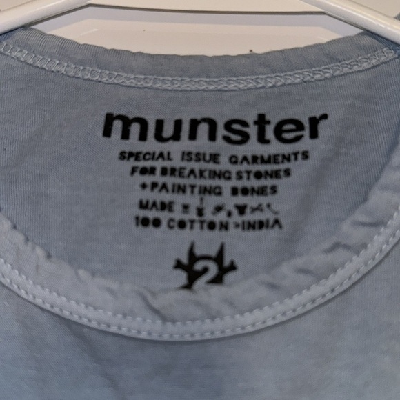Munster Kids STAPLE TEE Light Blue Denim Size 2T - Picture 3 of 6